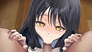 Junior Delivers Intense Blowjob In Hentai Animation