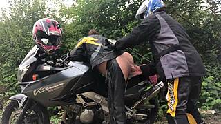 Nymphofist Gay Biker Takes Extreme Anal Fisting Hard!