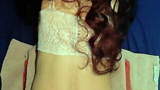 Big ass amateur girl with blue eyes drips creampie after wild monster cock pounding.