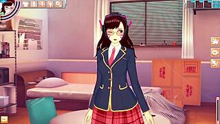 D.Va gets fucked hard in the room!