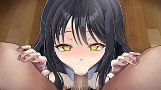 Junior Delivers Intense Blowjob In Hentai Animation