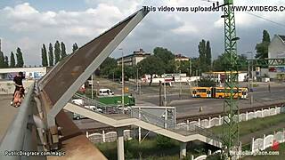 damn! romanian slut getting slammed hard on the streets