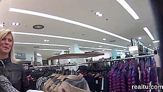 Czech teen gets seduced and fucked in a shop