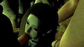 פורנו VAM 3D - הנסיכה קינגיי באורגיית גנגבנג פרועה