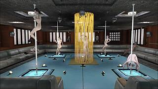 fallout 4 features multiple pole dances in this anime hentai scene