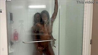 Stepsister Invites Stepbrother for Steamy Shower