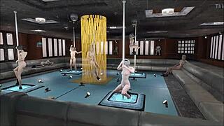 fallout 4 features multiple pole dances in this anime hentai scene