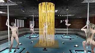 fallout 4 features multiple pole dances in this anime hentai scene