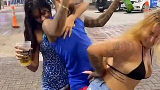 Did the street review turn into a wild fuck in the moving car?