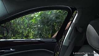 Teen Guitar Player FUCKS Stranger in Wild Public Latina Hitchhiker Action