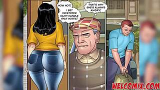 Pops, the old man, encounters an unwelcome guest in the comic