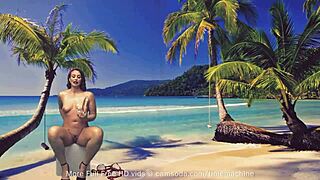 Curvy Amateur Fucks Pussy with Glass Dildo