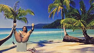 Curvy Amateur Fucks Pussy with Glass Dildo