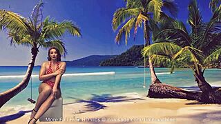 Curvy Amateur Fucks Pussy with Glass Dildo