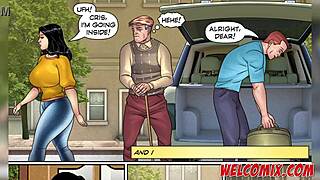 Pops, the old man, encounters an unwelcome guest in the comic