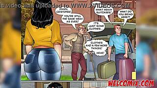 Pops, the old man, encounters an unwelcome guest in the comic