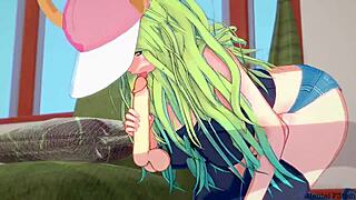 In Miss Kobayashi's Dragon Maid hentai, Lucoa casually rides a huge cock