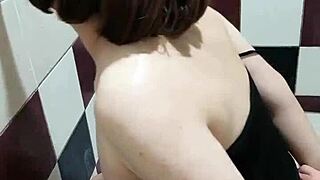 Learning blowjob skills in this training.