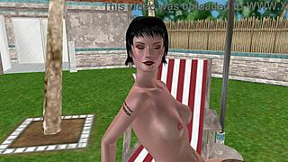 animated 3d sex - cute lesbian girl pussy licking scene 😍