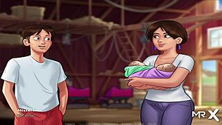 SummertimeSaga episode 3: Exploring intimate cleansing moments in part 76.