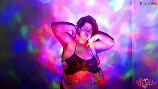bbw goddess dances naked with oil worship. her curves shine bright.