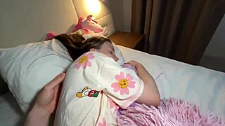 Step sister fuck hard and cum a lot with creampie