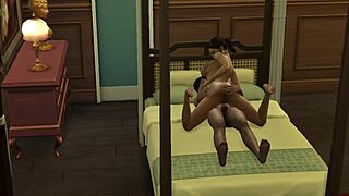 santu aunty plays with neighbor guy in horny cartoon