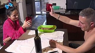 Nineteen-year-old Italian girl on the table