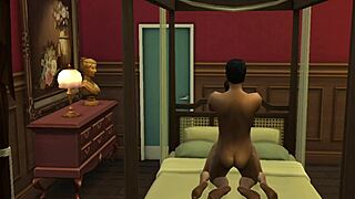 santu aunty plays with neighbor guy in horny cartoon