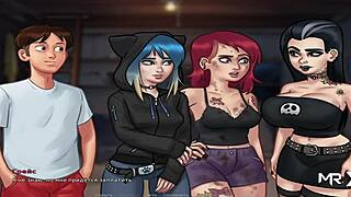 Summertime Saga - peeping at naked people through binoculars episode 1 78.