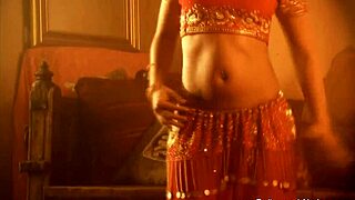 Sensing her own sexiness in striptease