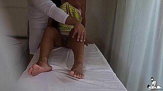latina wife fucks massage therapist's cock