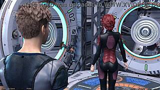 Heyy, check this out, Asian milf scientist in Stranded in Space 94 showing off her huge project! 🚀