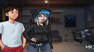 Summertime Saga - peeping at naked people through binoculars episode 1 78.