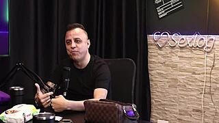 Woman kisses him, angers another, furious guy cums on car door?