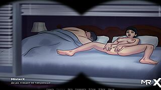 Summertime Saga - peeping at naked people through binoculars episode 1 78.