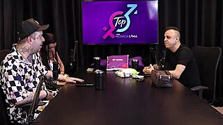 Woman kisses him, angers another, furious guy cums on car door?