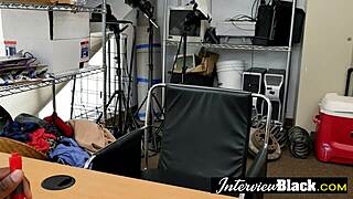 Slutty Teen 18+ Sucks Black Monster Cocks At Office Casting