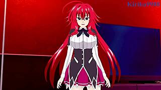 rias gremory and xenovia quarta have intense sex in highschool dxd hentai