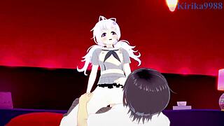 Mikamo Neru Bunny Girl and Uzawa Reisa Slam Hard in Blue Archive Hentai.