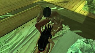 During dinner, the stepsister joins an anal orgy with group sex and cum.