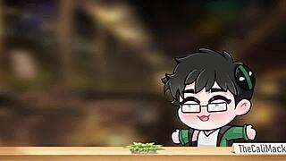 Panna má první špinavý gay sex s svalnatým kulturistou v bdsm anime 😏💪