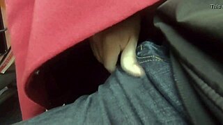 Public Airplane Blowjob with Teen Swallowing Every Drop