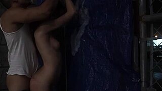 teen roughly receives in mouth