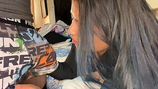 When I say suck, swallow it right away, filipina milf!