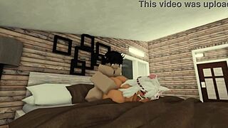 Roughly Fucking Girlfriend In Various Poses On Roblox