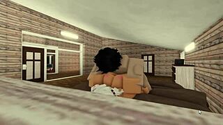Roughly Fucking Girlfriend In Various Poses On Roblox
