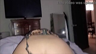 givin this milf her first bbc in the ass with lingerie and cum