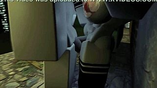 Kyller performs sucking in the alley in RR34 animation