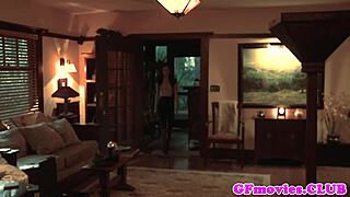 Aiden Ashley Fingered In Lingerie Stockings Close Up